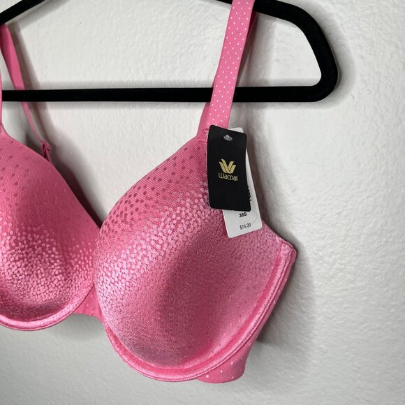 Wacoal Womens Pink Bra US 36G Underwire Back Appeal t-shirt bra 853303 - Picture 3 of 9